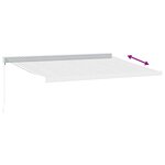 vidaXL Auvent rétractable anthracite et blanc 4 5x3 m tissu/aluminium