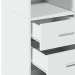 vidaXL Buffet haut blanc 70x42 5x185 cm bois d'ingénierie