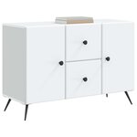 vidaXL Buffet Blanc 89 x 34 5 x 60 cm Bois d'ingénierie