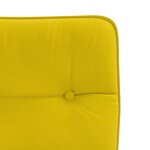 vidaXL Chaises à manger lot de 4 jaune velours