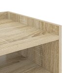 vidaXL Cabinet de chevet avec étagère avec stockage Chêne sonoma 40 x 40 x 61 cm