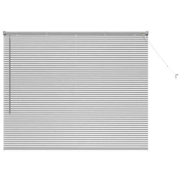 vidaXL Store de Fenêtre avec des rideaux Manuel Argent Aluminium