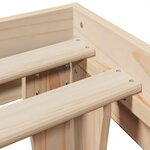 vidaXL Cadre de lit sans matelas 180x200 cm bois massif de pin