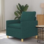vidaXL Canapé Vert foncé 76 x 81 x 87 5 cm Tissu