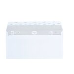 Enveloppe velin la couronne blanche 110 x 220 mm - format dl - avec fenêtre - boîte de 500