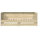 vidaXL Lit de jour et tiroirs chêne sonoma 75x190cm bois d'ingénierie
