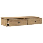vidaXL Étagère murale avec tiroirs chêne artisanal bois d'ingénierie