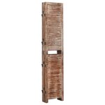 vidaXL Cloison de séparation 6 panneaux Marron 210x165 cm Paulownia
