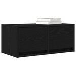 vidaXL Meuble TV chêne noir 60x31x25 5 cm bois d'ingénierie