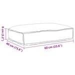 vidaXL Coussin pour assise de palette Noir 60 x 40 x 8 cm Tissu Oxford