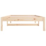 vidaXL Lit de jour sans matelas 80x200 cm bois de pin massif