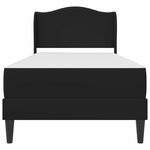 vidaXL Cadre de lit avec tête de lit Noir 90 x 190 cm Simili cuir