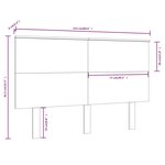 vidaXL Tête de lit 154x6x82 5 cm Bois massif de pin