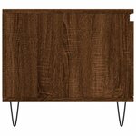 vidaXL Table basse Chêne marron 100x50x45 cm Bois d'ingénierie