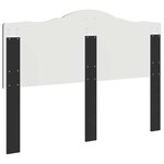 vidaXL Tête de lit Chêne noir 150 cm Bois d'ingénierie