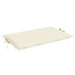 vidaXL Coussin de chaise longue crème 186x58x4 cm tissu oxford