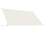 vidaXL Auvent rétractable 300x150 cm Crème