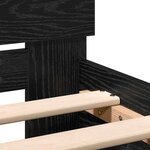 vidaXL Cadre de lit Chêne noir 203 x 185 x 70 cm Bois d'ingénierie