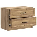 vidaXL Cabinet de chevet Chêne artisanal 62 x 34 5 x 44 5 cm