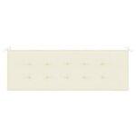 vidaXL Coussin de banc de jardin crème 150x50x3 cm tissu oxford