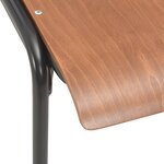 vidaXL Chaises à manger lot de 6 marron Contreplaqué