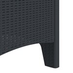 vidaXL Chaises de Jardin avec Coussins 2 Pièces Anthracite Rattan Plastique