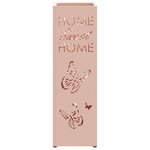 vidaXL Porte-parapluies Rose Métal Moyenne Décorations