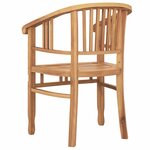 vidaXL Chaises de jardin 2 Pièces Marron 63 x 58 x 89 cm
