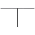 vidaXL Auvent manuel rétractable avec LED 450x300 cm Bleu et blanc