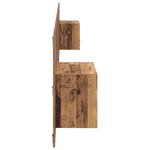 vidaXL Tête de lit avec armoire 3 Pièces Bois Ancien Bois d'ingénierie