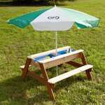 Axi table de pique-nique à sable/eau avec parasol