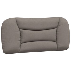 vidaXL Coussin de tête de lit Hvar taupe 90 cm tissu