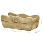 vidaXL Lit surélevé de jardin 50x18x18 cm Bois de pin imprégné