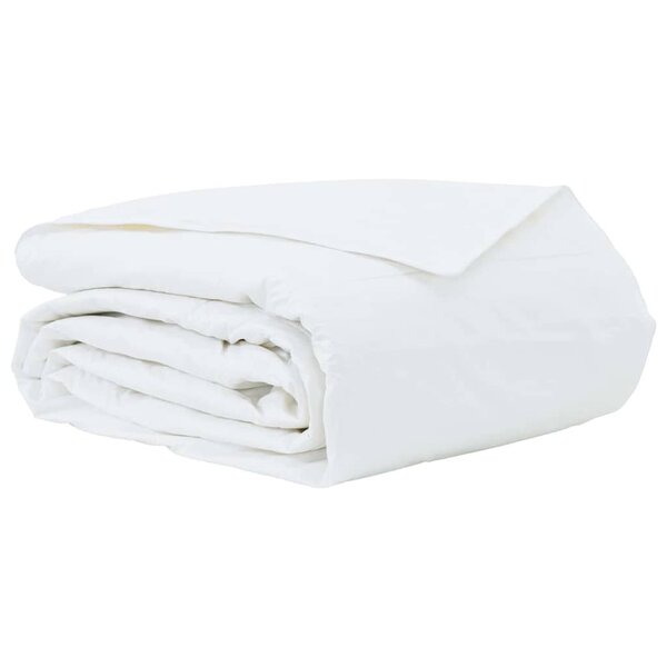 vidaXL Duvet d'été simple Blanc 240 x 220 cm Plume