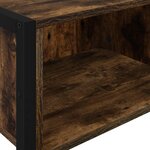 vidaXL Table d'appoint Chêne Fumé 100 x 36 x 75 cm Bois d'ingénierie