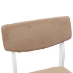 vidaXL Chaises de salle à manger 2 Pièces Blanc 48 x 49 x 95 cm
