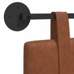 vidaXL Tête de lit suspendue Marron PU antique
