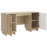 vidaXL Bureau Chêne Sonoma Bois d'ingénierie 142 5 x 50 x 75 cm