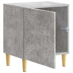 vidaXL Table de chevet Gris béton 43 x 34 5 x 50 cm Bois d'ingénierie