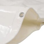 vidaXL Bâche 650 g / m² 4 x 8 m Blanc