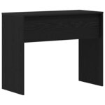 vidaXL Bureau chêne noir 90x40x72 cm bois d'ingénierie