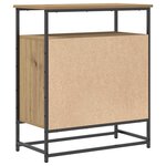 Buffet vidaXL Artisan Chêne 69x35x80 cm Bois d'ingénierie et Acier