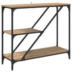 vidaXL Table console Chêne artisanal 88 5 x 30 x 75 cm
