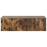 vidaXL Table d'appoint murale Chêne fumé 59 x 34 5 x 17 cm