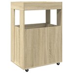 vidaXL Chariot de bar chêne sonoma 60x39 5x89 cm bois d'ingénierie