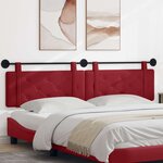vidaXL Tête de lit suspendue Bordeaux Simili cuir