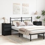 vidaXL Cabinet de chevet 2 Pièces Chêne noir 40 x 35 x 62 5 cm