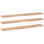 vidaXL Étagères flottantes 3 Pièces 160x20x2 cm acacia massif à l'huile