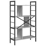 vidaXL Étagère Gris Sonoma 75 x 30 x 123 5 cm Bois d'ingénierie