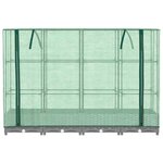 vidaXL Jardinière surélevée avec housse aspect rotin 160x40x123 cm